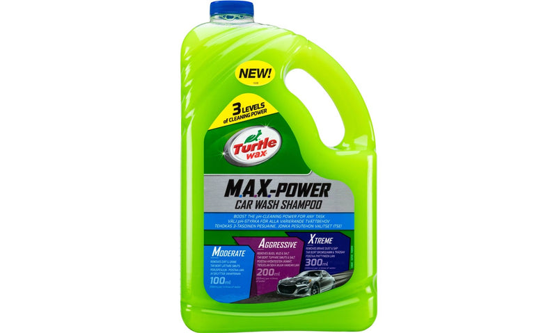 Turtle Wax Max Power Shampoo 2,95 liter Til skumlanse, Denne "UDGÅR Kun 1 stk tilbage"
