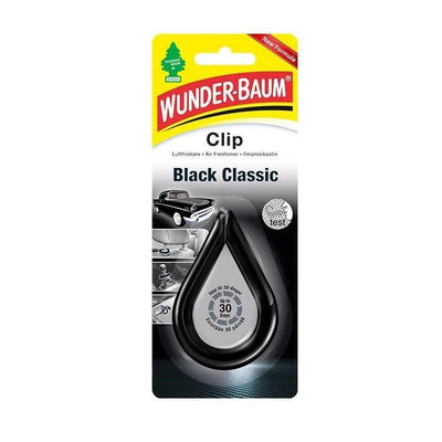 WUNDERBAUM Clip Luftfrisker "Black Classic" - lfmotoroptimering.dk